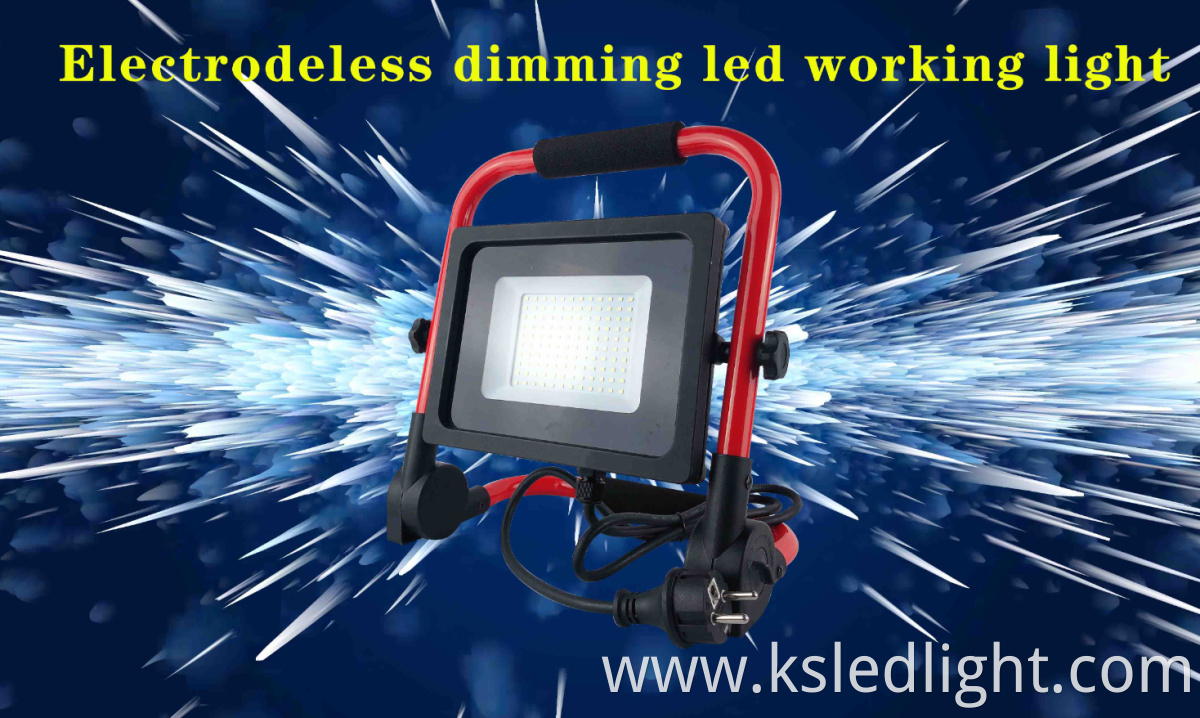 LED work light 50W IP65 waterproof Outdoor portable folding electrodeless dimming LED work light